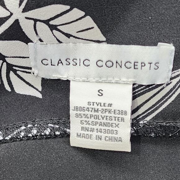 Classic Concepts Skirt Womens S Black White Floral Tie Front Pencil Stretch - Picture 4 of 8